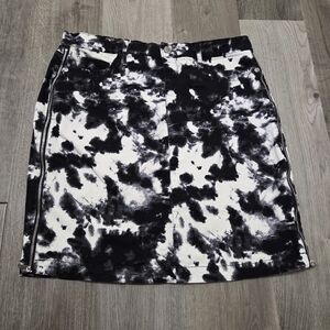 Karl Lagerfeld Cotton Blend Black and White Skirt